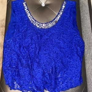 Sapphire tank top/blouse